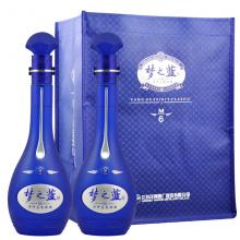洋河梦之蓝M6-52度500ml*2瓶(含礼袋)蓝色经典白酒