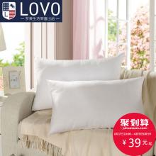 LOVO家纺罗莱生活出品单人枕头枕芯成人一对拍2 助睡眠枕头17新品