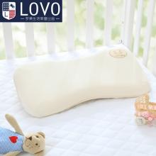 lovo家纺罗莱生活出品床上用品 BABY有机棉低回弹枕 儿童护颈枕头
