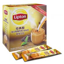 立顿/Lipton 经典醇港式鸳鸯热吻 奶茶速溶装350g/盒