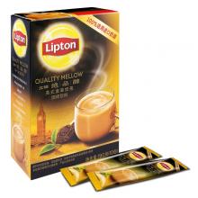立顿/Lipton 绝品醇英式金装 冲饮奶茶速溶装190g/盒